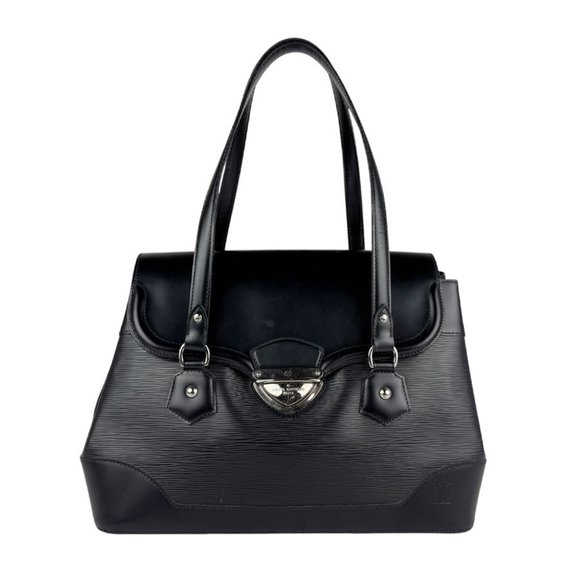 Louis Vuitton Handbags - LOUIS VUITTON Black Leather Shoulder Bag